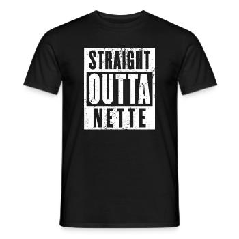 Nette, Ruhrgebiet, Ruhrpott, Dortmund Nette - Männer T-Shirt - Schwarz - Vorne - AI Model Male 178 light (178cm)