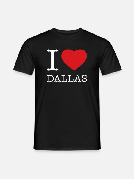J’ADORE DALLAS - T-shirt homme - noir