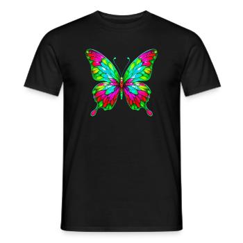 Schmetterling - Männer T-Shirt - Schwarz - Vorne - AI Model Male 178 light (178cm)