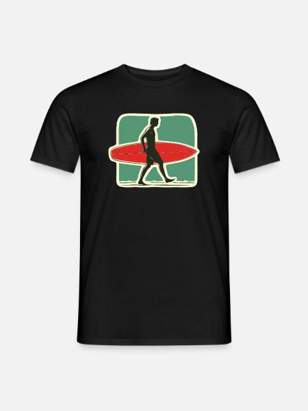 Retro Surfer - Leave the golden days of surfing - Men's T-Shirt - black