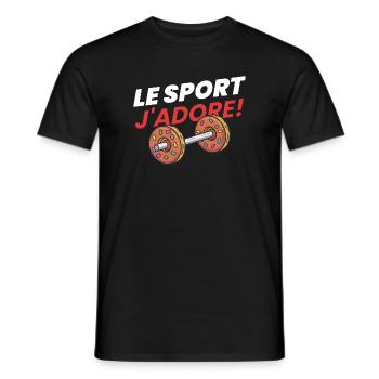 Donut Sport - T-shirt homme - noir - Devant - AI Model Male 178 light (178cm)
