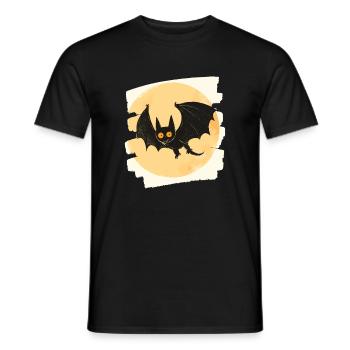 Fledermaus Retro - Männer T-Shirt - Schwarz - Vorne - AI Model Male 178 light (178cm)