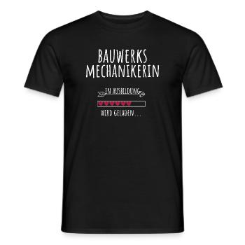 Bauwerksmechanikerin Ausbildung Beruf Geschenk - Männer T-Shirt - Schwarz - Vorne - AI Model Male 178 light (178cm)