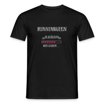 Brunnenbauerin Ausbildung Beruf Geschenk - Männer T-Shirt - Schwarz - Vorne - AI Model Male 178 light (178cm)