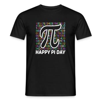 Bonne Journée Pi Enfants Professeurs de Mathématiques Professeur Étudiant - T-shirt homme - noir - Devant - AI Model Male 178 light (178cm)