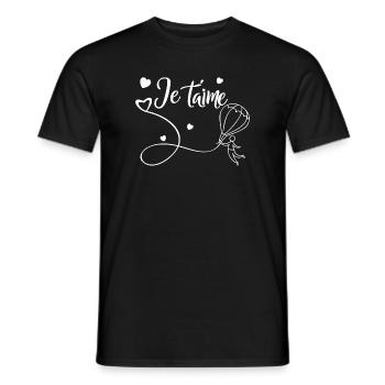 Ich liebe dich - Männer T-Shirt - Schwarz - Vorne - AI Model Male 178 light (178cm)