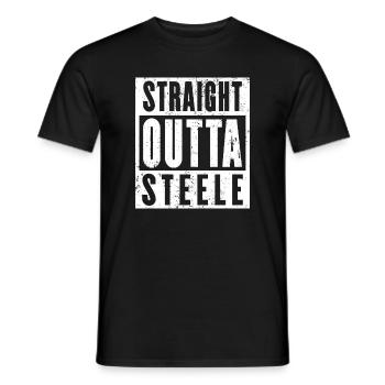 Steele, Ruhrgebiet, Ruhrpott, Essen Steele - Männer T-Shirt - Schwarz - Vorne - AI Model Male 178 light (178cm)