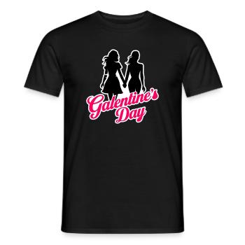 Galentine's Day 2026 Mädchen - Männer T-Shirt - Schwarz - Vorne - AI Model Male 178 light (178cm)