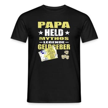 Sponsor Dad - Men's T-Shirt - black - Front - AI Model Male 178 light (178cm)