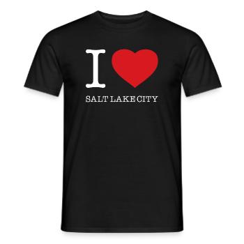 J’ADORE SALT LAKE CITY - T-shirt homme - noir - Devant - AI Model Male 178 light (178cm)
