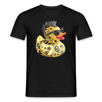Punk Rubber Duck Yellow Rubber Duck - T-shirt homme - noir - Devant - AI Model Male 178 light (178cm)