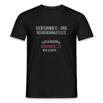 Rechtsanwalts- und Notarfachangestellte Ausbildung - Männer T-Shirt - Schwarz - Vorne - AI Model Male 178 light (178cm)