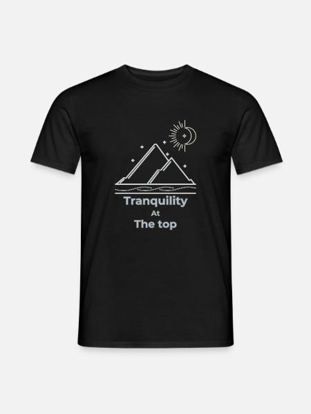 Ruhe auf höchstem Niveau, Slow Living - Männer T-Shirt - Schwarz