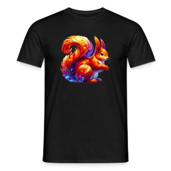 Squirrel - Men's T-Shirt - black - Front - AI Model Male 178 light (178cm)