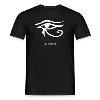 Œil D'Horus - T-shirt homme - noir - Devant - AI Model Male 178 light (178cm)
