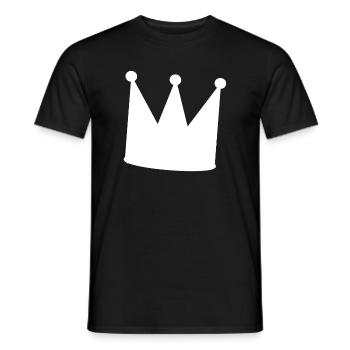 König - Männer T-Shirt - Schwarz - Vorne - AI Model Male 178 light (178cm)
