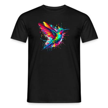 Colibri - T-shirt homme - noir - Devant - AI Model Male 178 light (178cm)