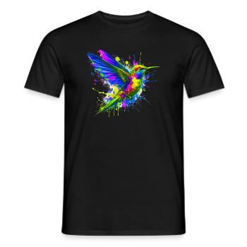 Colibri - T-shirt homme - noir - Devant - AI Model Male 178 light (178cm)