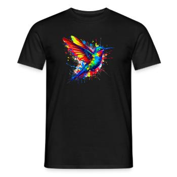 Colibri - T-shirt homme - noir - Devant - AI Model Male 178 light (178cm)