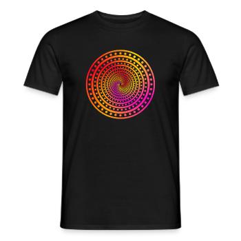 points fous - T-shirt homme - noir - Devant - AI Model Male 178 light (178cm)