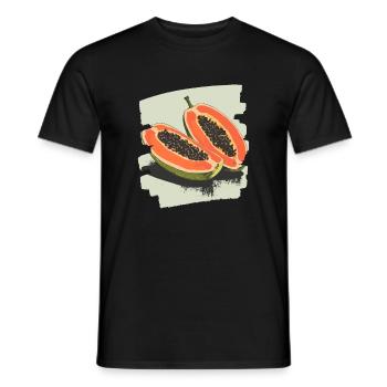 Papaya - Men's T-Shirt - black - Front - AI Model Male 178 light (178cm)
