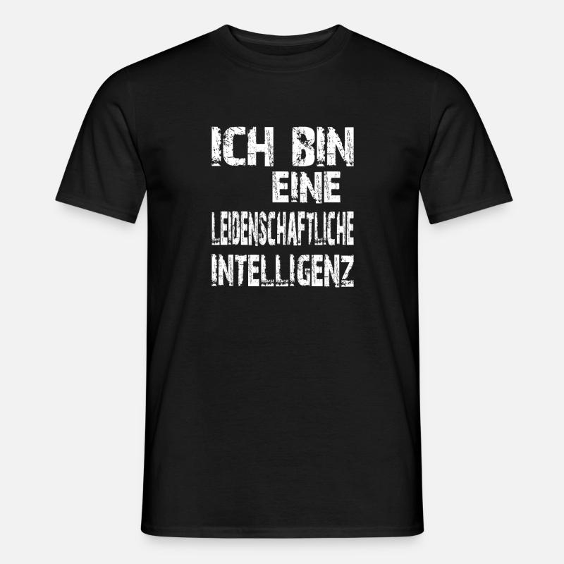 AI saying a passionate intelligence - Men's T-shirt - black