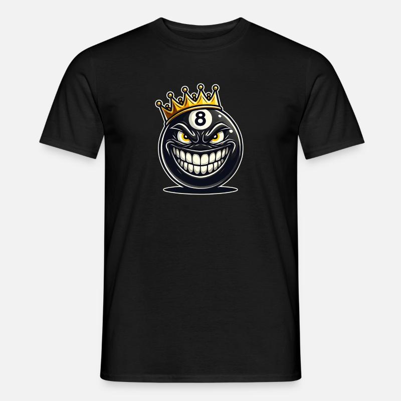 Billard König - Männer T-Shirt - Schwarz