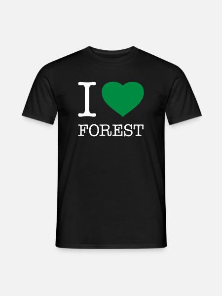 I LOVE FOREST - Men's T-Shirt - black