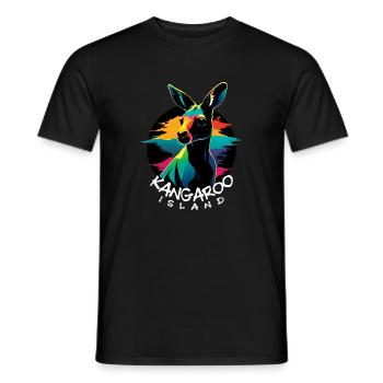 Kangaroo Island - T-shirt homme - noir - Devant - AI Model Male 178 light (178cm)