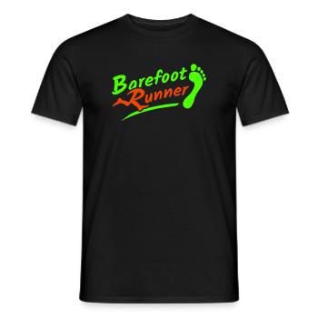 Barefoot Runner Barefoot Runner 2005 2-color - Men's T-Shirt - black - Front - AI Model Male 178 light (178cm)