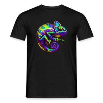 Caméléon - T-shirt homme - noir - Devant - AI Model Male 178 light (178cm)