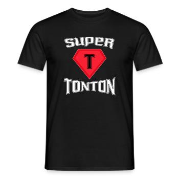 Super Tonton Emblème Diamant - T-shirt homme - noir - Devant - AI Model Male 178 light (178cm)