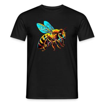 Bee - Men's T-Shirt - black - Front - AI Model Male 178 light (178cm)