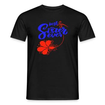 Meilleure sœur de tous les temps - T-shirt homme - noir - Devant - AI Model Male 178 light (178cm)