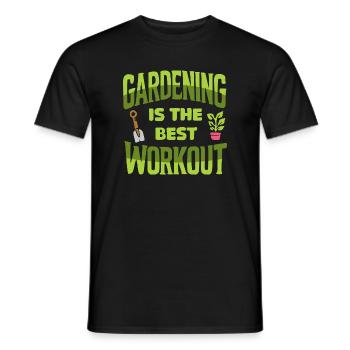 Garten FItness Workout - bestes Gym Arbeit - Männer T-Shirt - Schwarz - Vorne - AI Model Male 178 light (178cm)