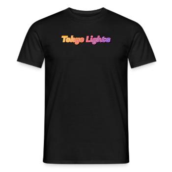 Tokyo Lights Neon-Schrift - Männer T-Shirt - Schwarz - Vorne - AI Model Male 178 light (178cm)