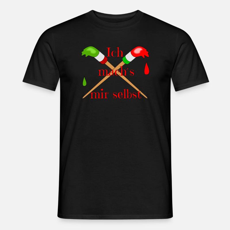 Maler Pinsel - Männer T-Shirt - Schwarz