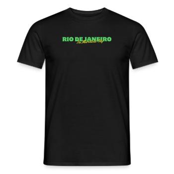 Rio de Janeiro Ville Merveilleuse - T-shirt homme - noir - Devant - AI Model Male 178 light (178cm)