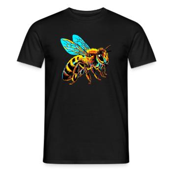 Bee - Men's T-Shirt - black - Front - AI Model Male 178 light (178cm)