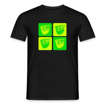 Entspanntes Faultier – Nimm’s locker - Männer T-Shirt - Schwarz - Vorne - AI Model Male 178 light (178cm)