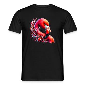 Flamant - T-shirt homme - noir - Devant - AI Model Male 178 light (178cm)