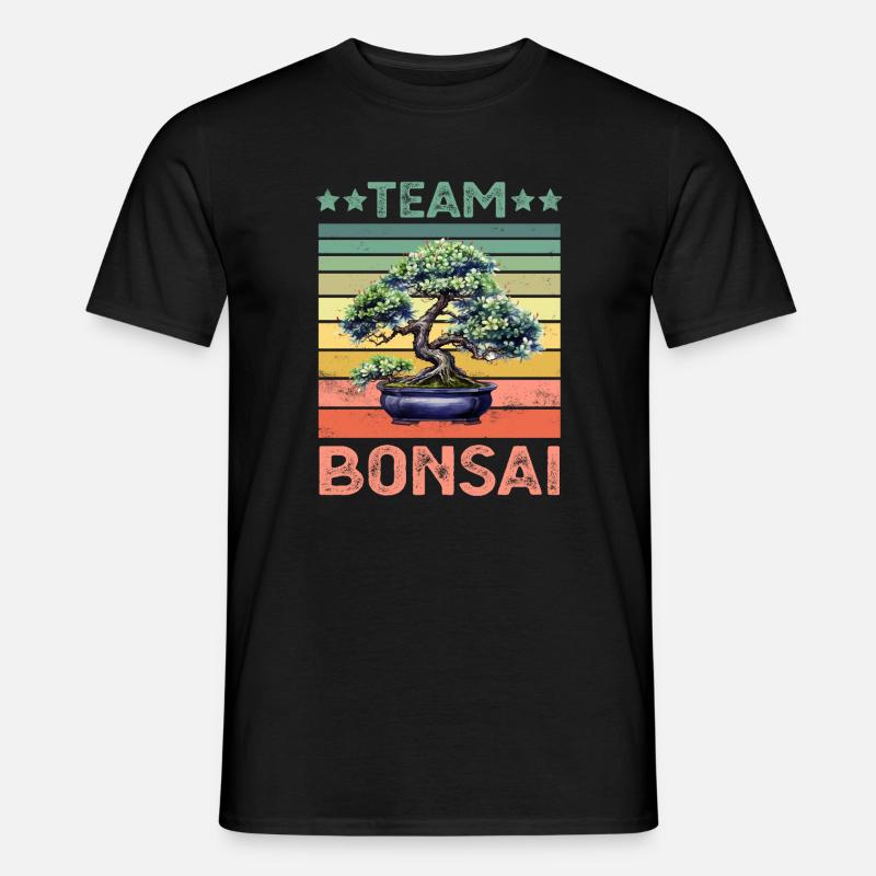 Bonsai Baum - Männer T-Shirt - Schwarz