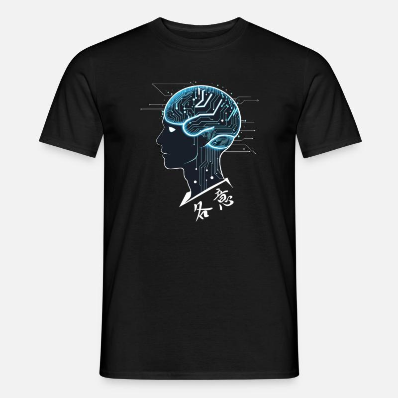 Brain AI - Männer T-Shirt - Schwarz