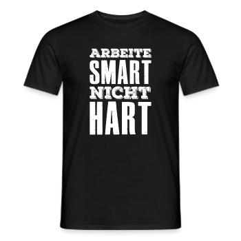 Work Smart Not Hard Saying Entrepreneur - Men's T-Shirt - black - Front - AI Model Male 178 light (178cm)