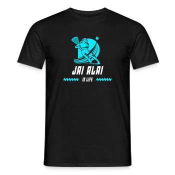 Jai Alai est vivant - T-shirt homme - noir - Devant - AI Model Male 178 light (178cm)