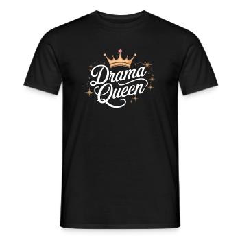 Drama Queen Königin Prinzessin Selbstwert Frauen - Männer T-Shirt - Schwarz - Vorne - AI Model Male 178 light (178cm)