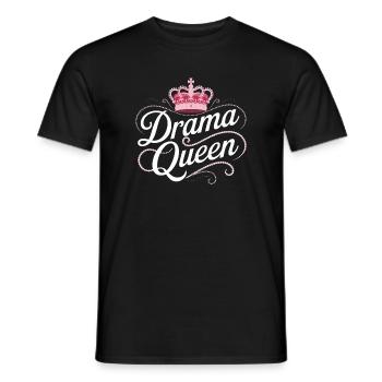 Drama Queen Königin Prinzessin Selbstwert Frauen - Männer T-Shirt - Schwarz - Vorne - AI Model Male 178 light (178cm)