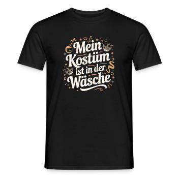 Costume Is In The Lingerie Cologne Carnival Disguise - Men's T-Shirt - black - Front - AI Model Male 178 light (178cm)