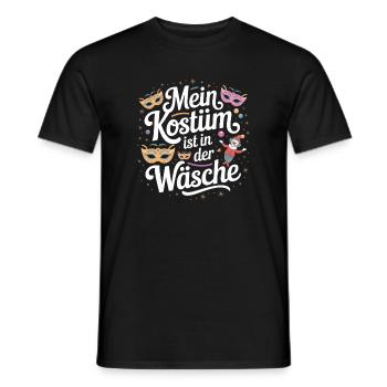 Costume Is In The Lingerie Cologne Carnival Disguise - Men's T-Shirt - black - Front - AI Model Male 178 light (178cm)