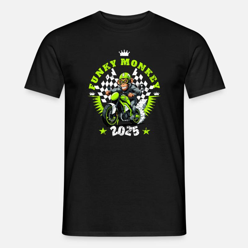Lustiger Affe - Männer T-Shirt - Schwarz